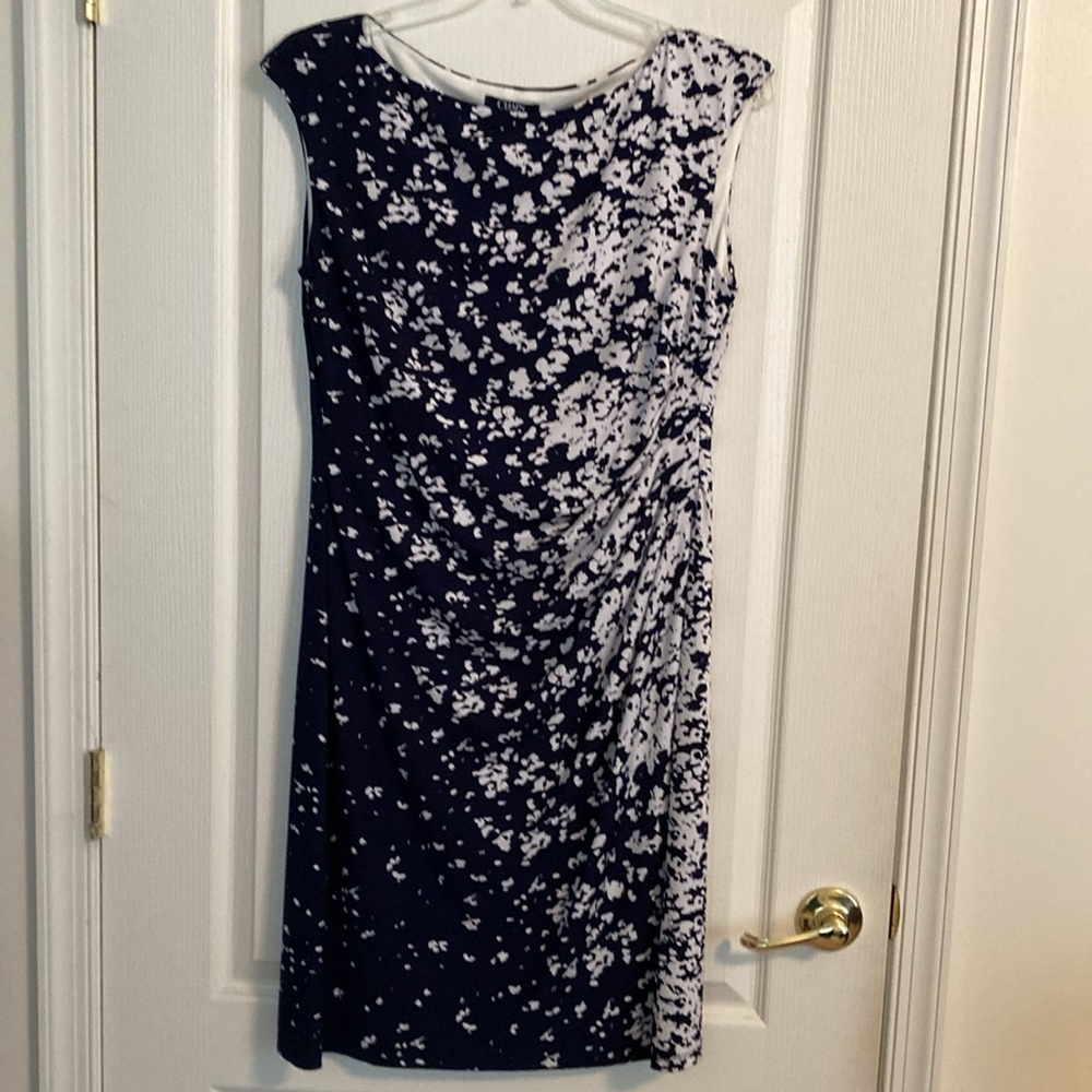 Chaps Navy & White Dress. XL